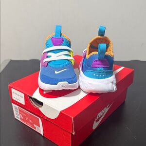 Nike Kids Blue and Orange Sneakers